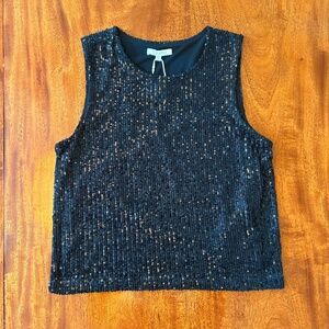 Z Supply, black, size XS, sequin, sleeveless top